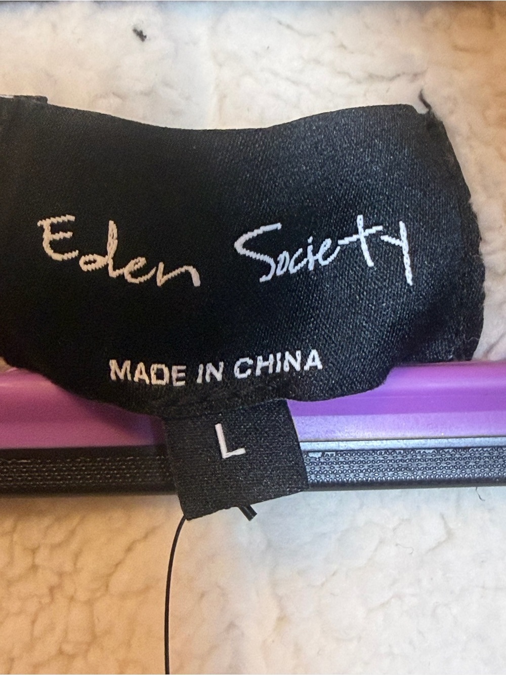 Eden Society NWT Pink Sherpa Lined Utility Parka Jacket Hooded Size L - Picture 12 of 16